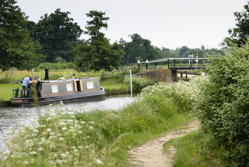 Canal Boat on Wey Navigation – Guildford