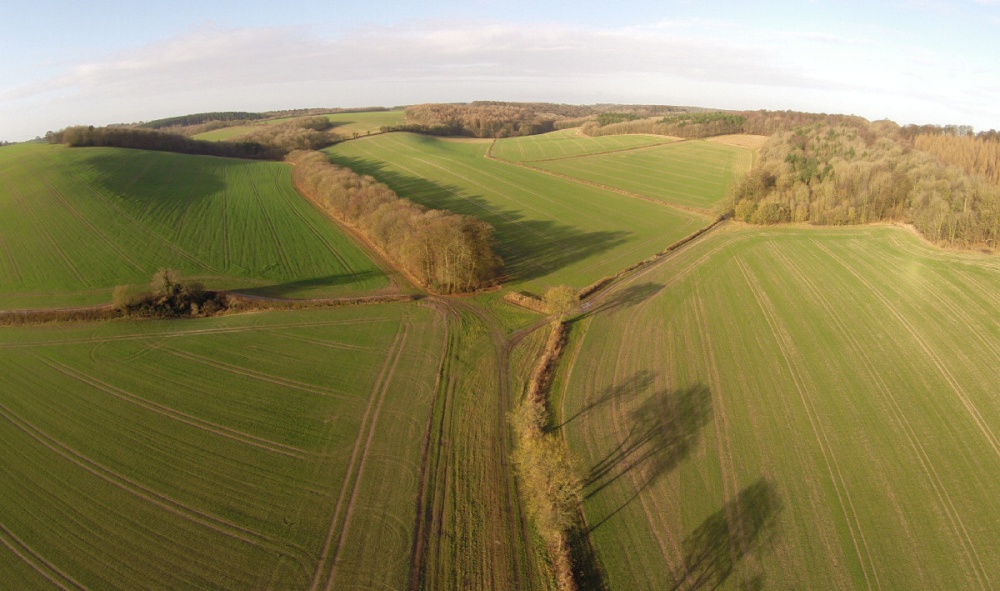 A view from Piddington towards Barn Wood