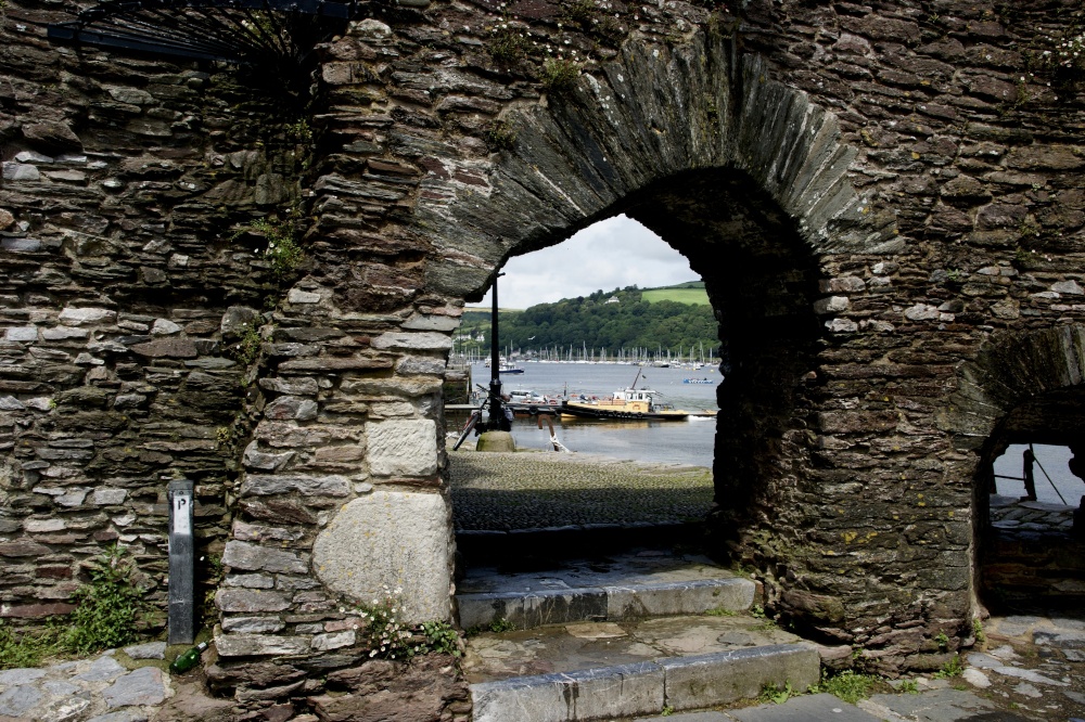 Castle view on river Dart