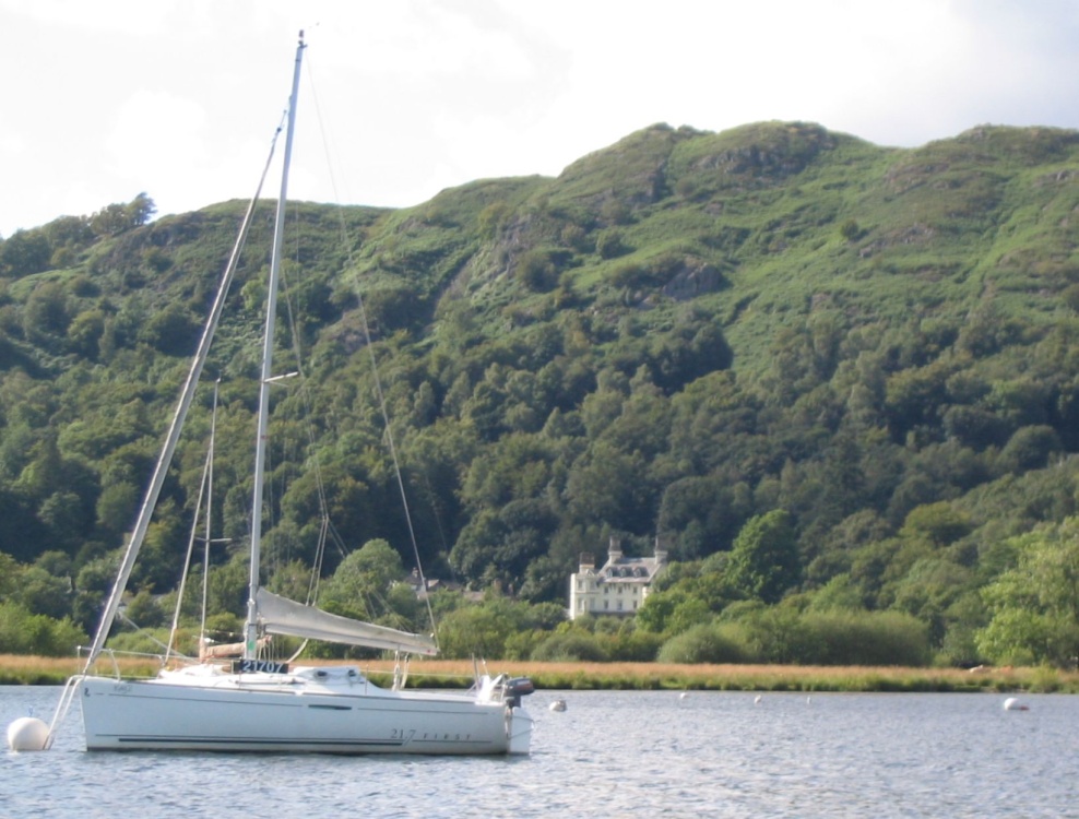 Sailboat and Home on Lake Windermere - August 2007
