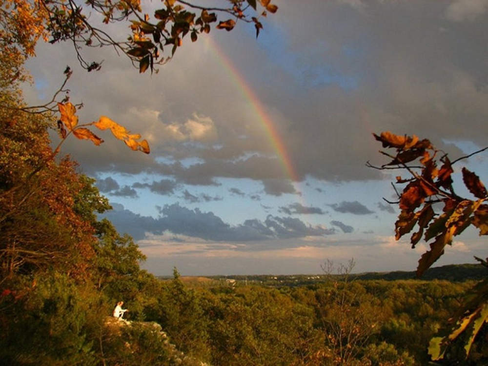 Photograph of Rainbow over Holbrook