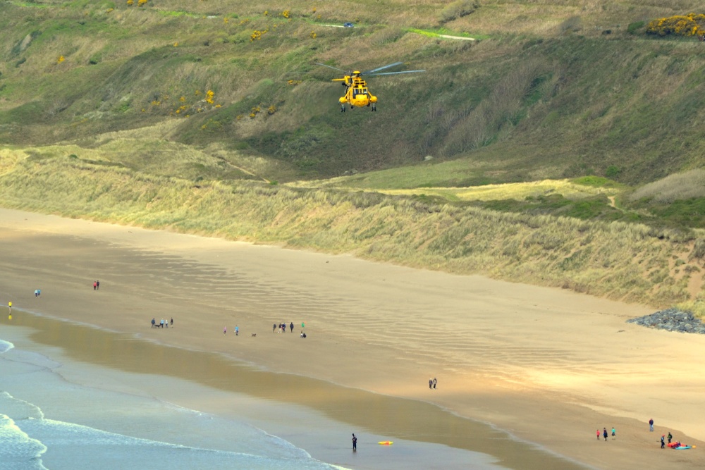 Coast guard rescue helicopter