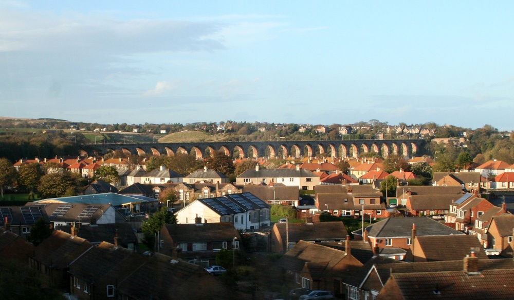 Berwick, photo taken from the train heading south
