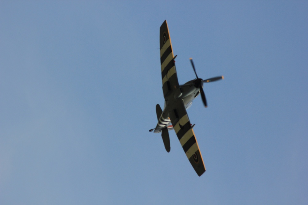 spitfire flypast near fitzwilliam