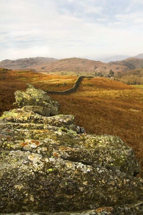 Dry stone wall Todd Crag