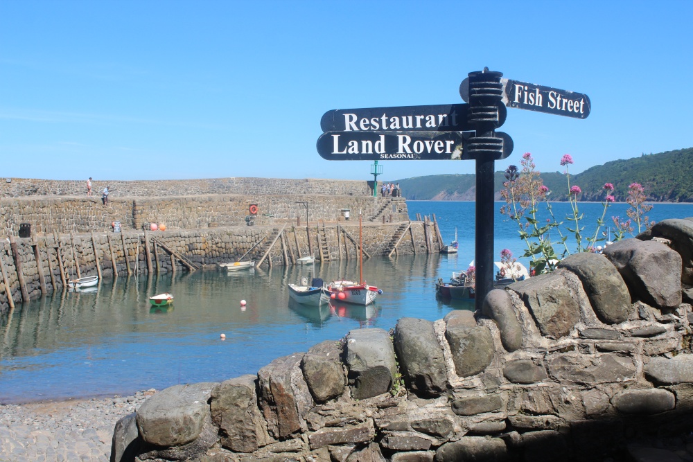 Clovelly signpost