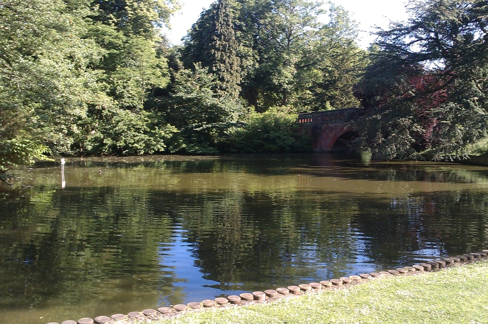A quiet lake at Cannon Hill Park, Birmingham