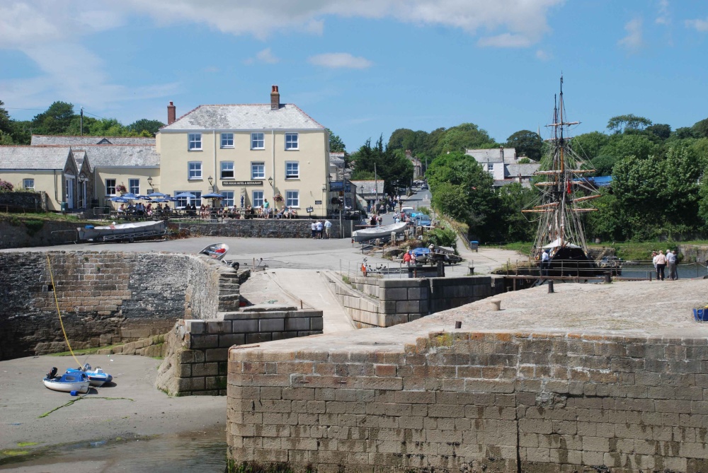 Charlestown at low tide