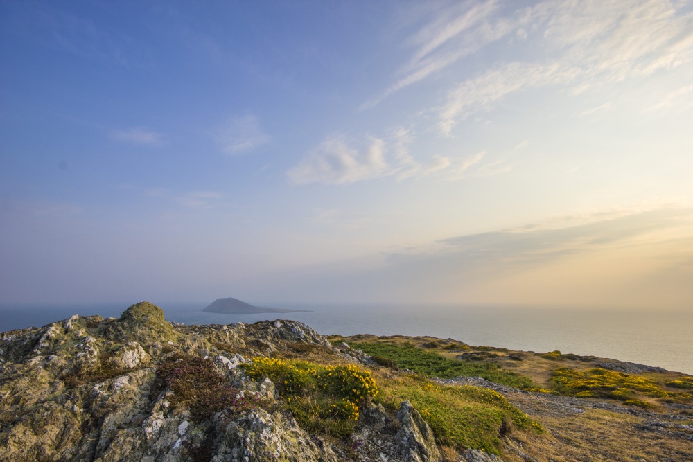 Bardsey Island from Mynydd Mawr near Aberdaron