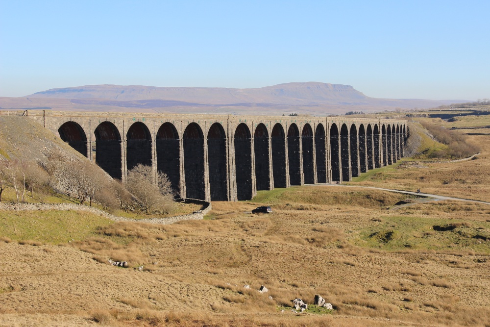 Photograph of Ribblehead Railway viaduct, Settle to Carlisle railway line, North Yorkshire