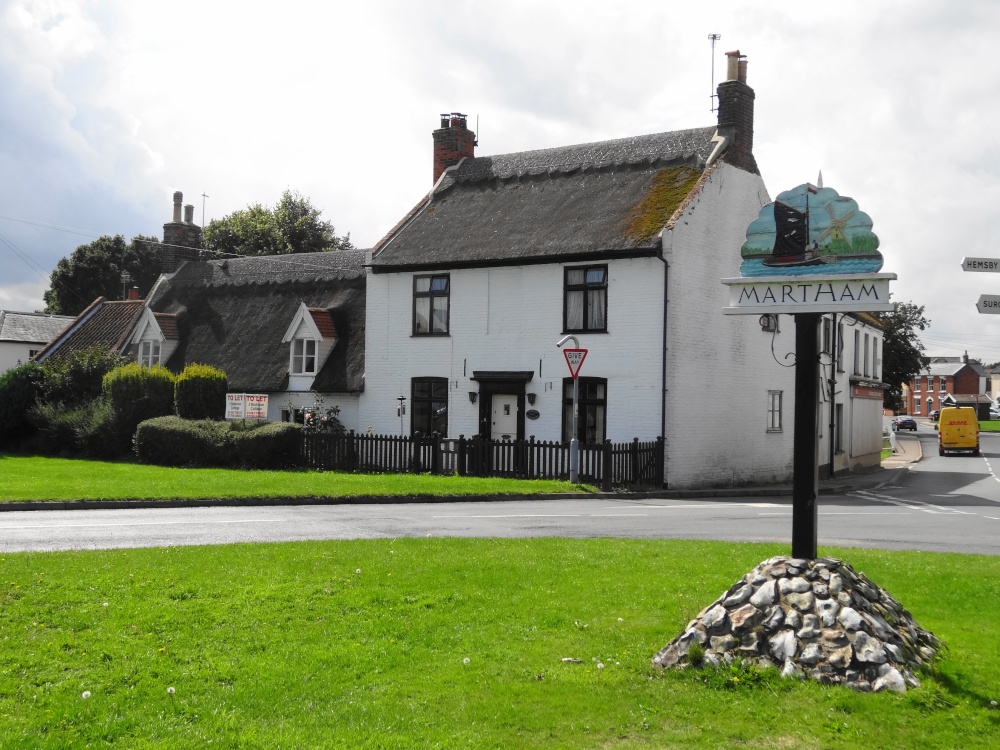 entering the village of Martham, Norfolk