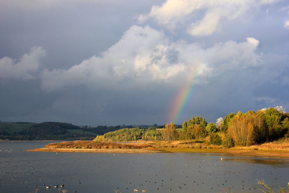 Rainbow over Carsington Water photo by John Godley