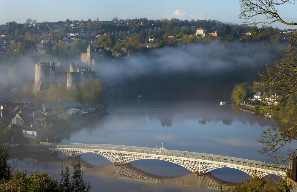 Morning Mist above the Wye, Chepstow