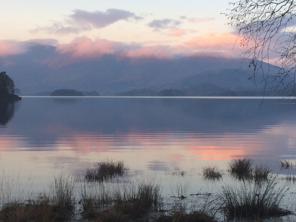Derwentwater as the daylight starts to go