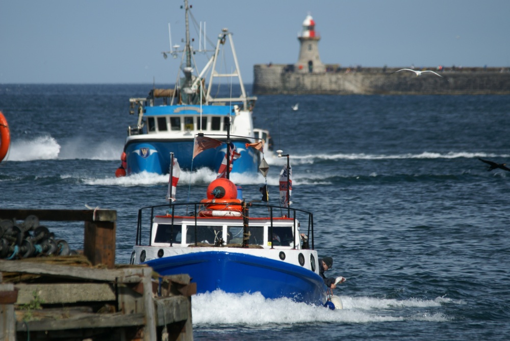 Racing into North Shields