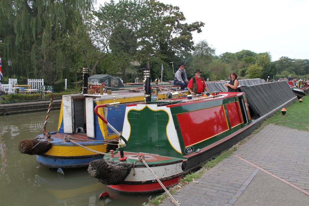 Canal Barges at Stoke Bruern on the Grand Union Canal