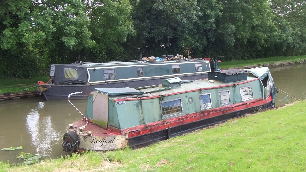 Unloved narrow boat, Nether Heyford, 11th July 2012