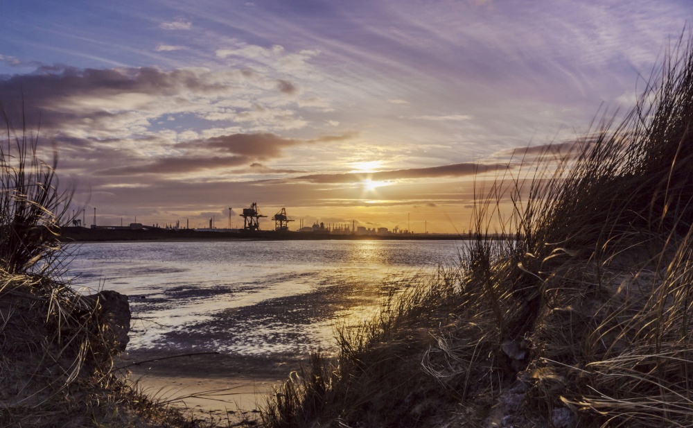 Photograph of Tees Bay Sunset Redcar