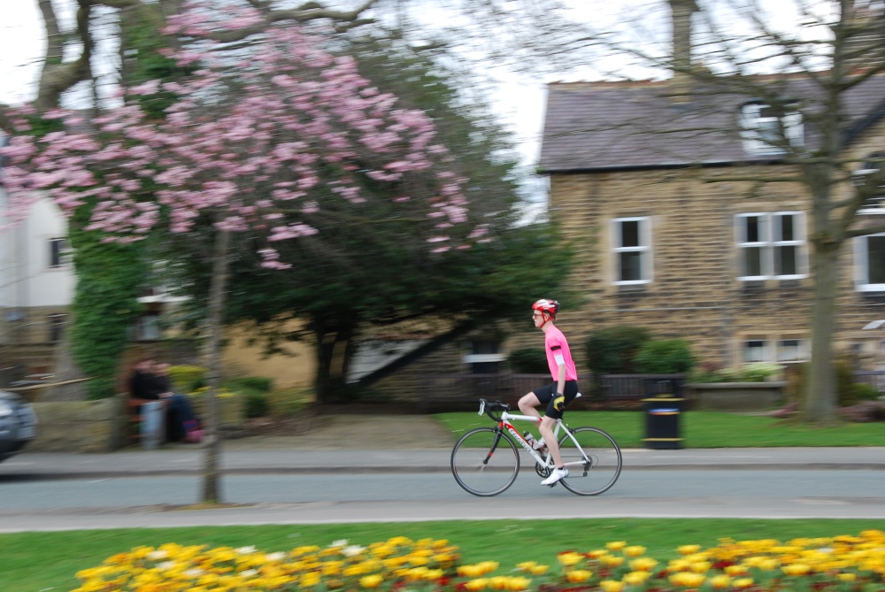 Photograph of Cyclist in Ilkley
