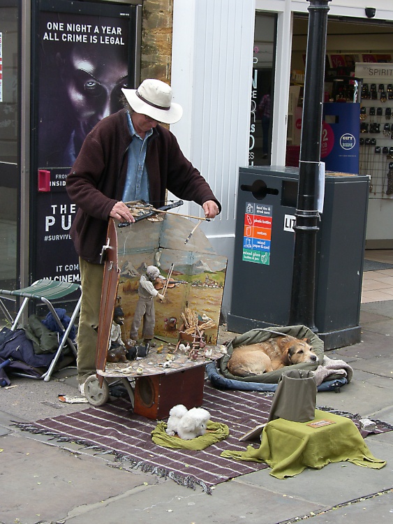 Busking with Puppets
