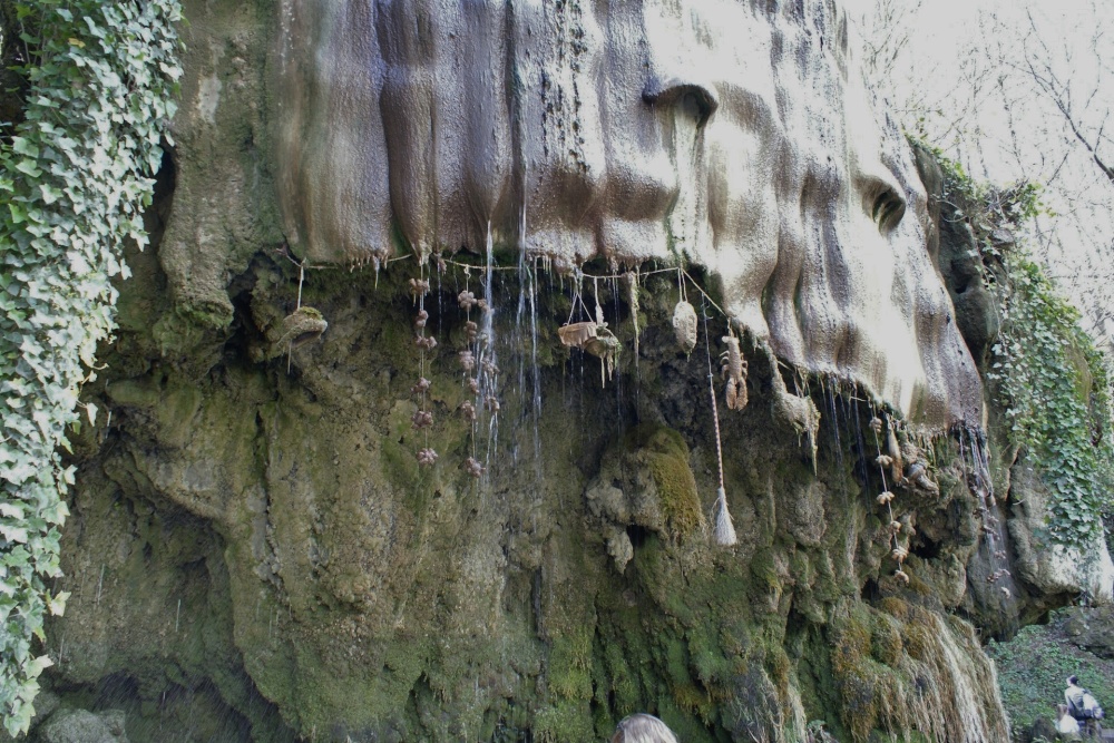 Petrified items atThe Dropping Well at Old Mother Shipton's Cave, Knaresborough.
