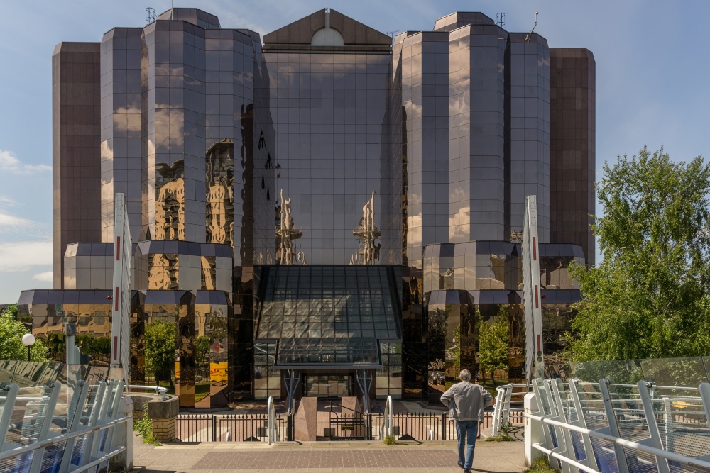 Reflections in Media City UK, Salford Quays