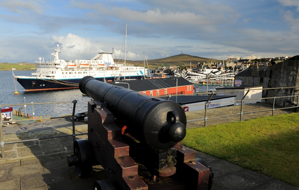 Photograph of Lerwick harbour from Fort Charlotte