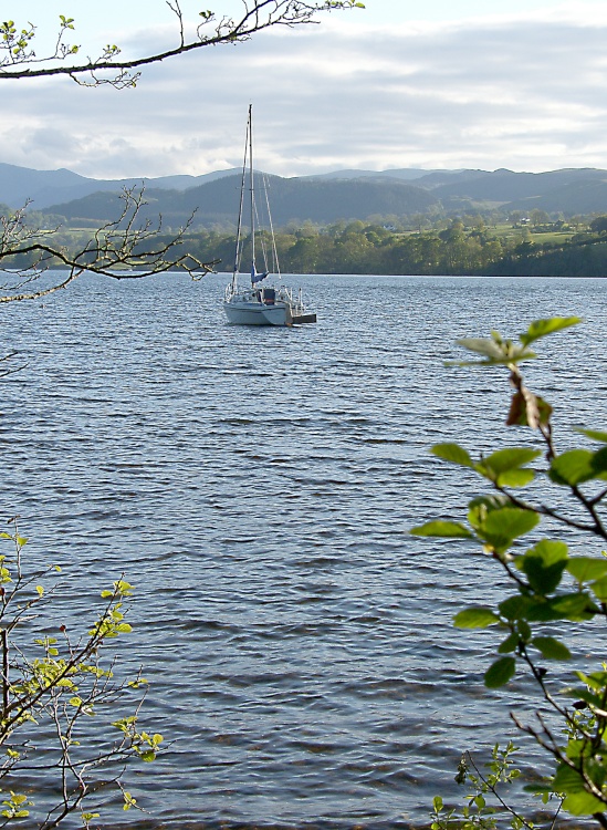 Yacht on Lake Ullswater