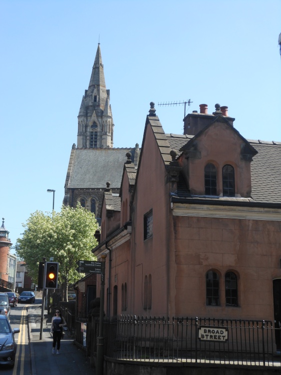 Compton Street & Church of St Mary, Leek, Staffordshire