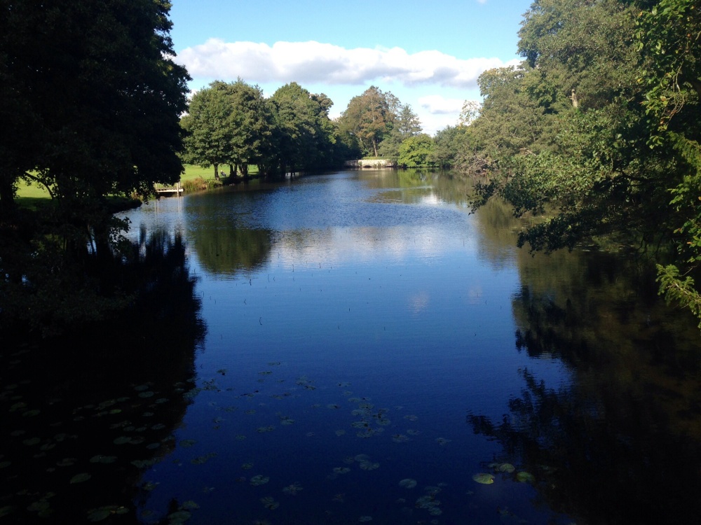 The lake at Chiddingstone Castle photo by Judith Quick