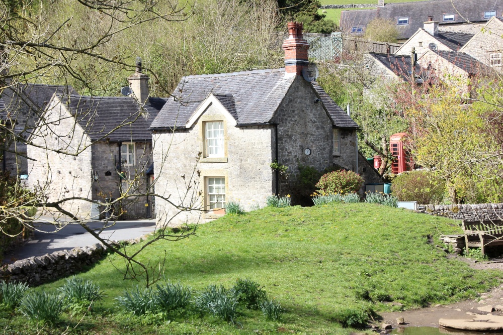 Picturesque village  Milldale - Dove Dale