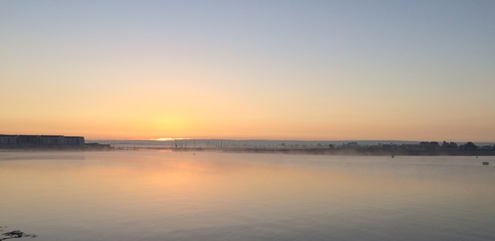 Sunrise Brightlingsea harbour October 2015