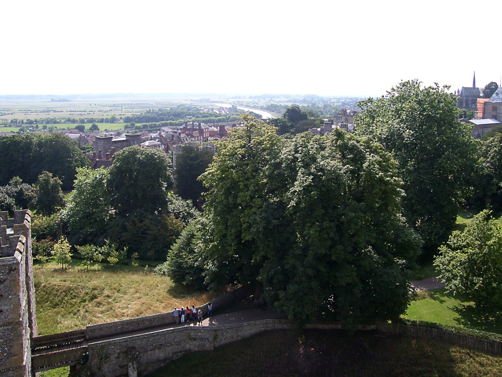 View from The Keep at Arundel Castle.