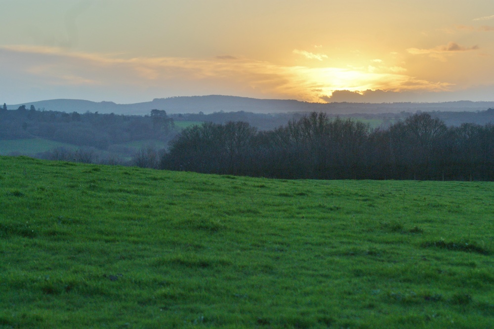 Sunset from Heaven's Hill, Midgham, Berkshire