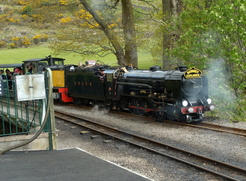 Ravenglass & Eskdale railway 'Samson' at Dalegarth