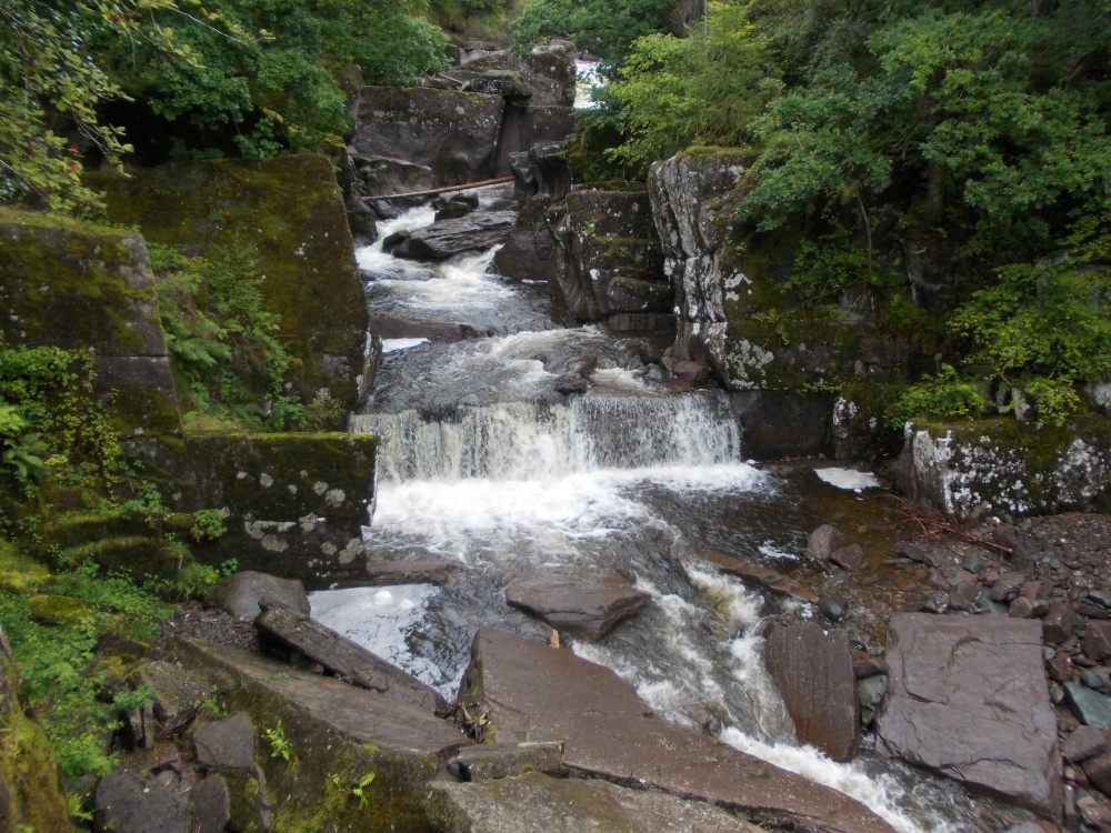 Photograph of Branklin Falls near Callander, Stirlingshre.