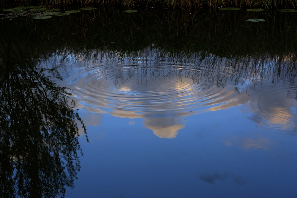 Photograph of River Cherwell at Dusk, Nell Bridge near Aynho, Northamptonshire