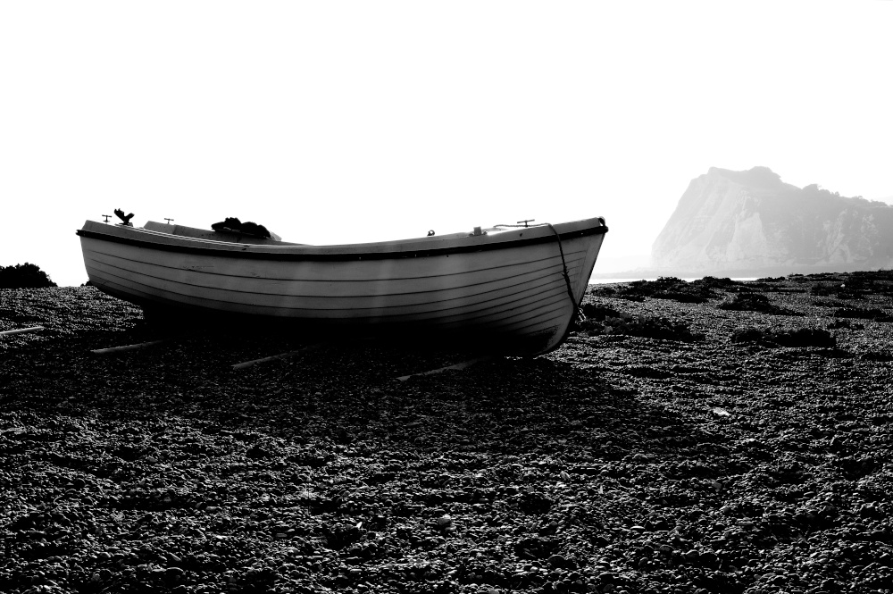 Solitary Boat on Dover Beach, Kent