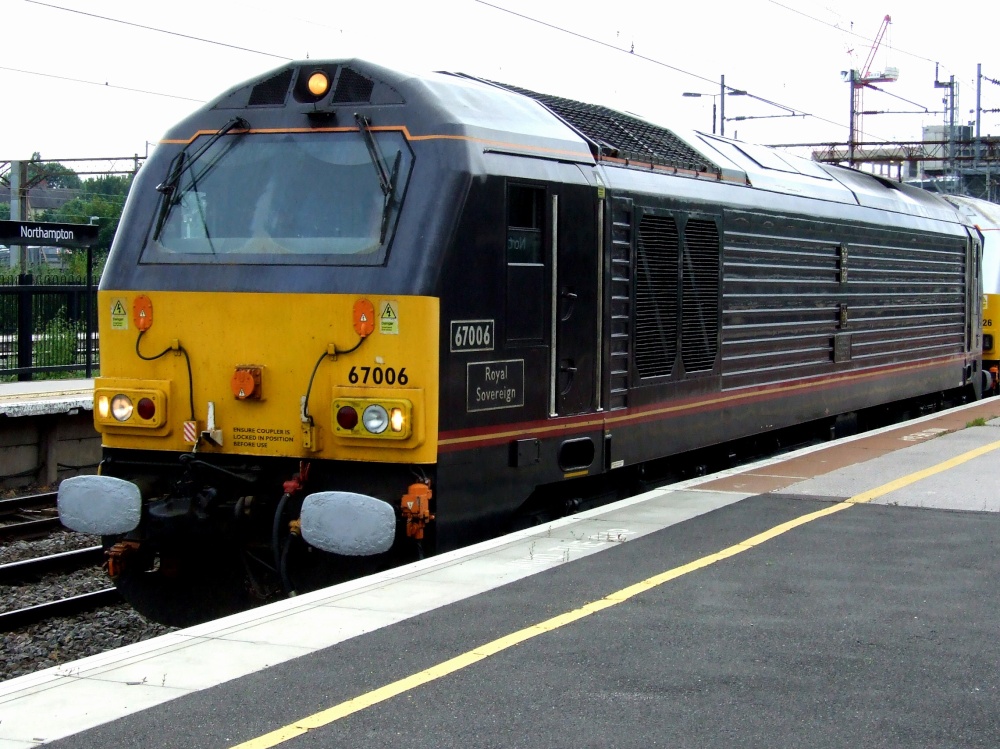 Royal Train Locomotive at Northampton Station