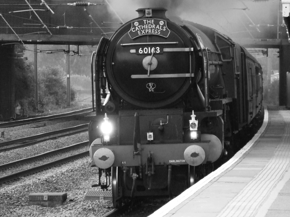 Tornado Steam Locomotive at Huntingdon