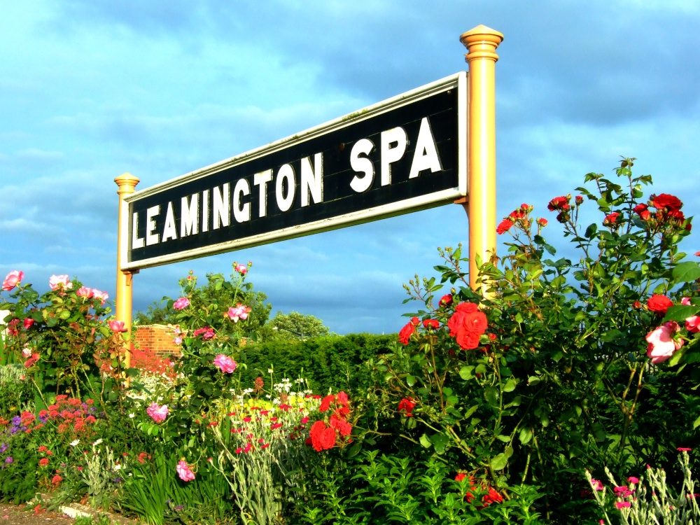 Traditional GWR Railway Platform Sign at Royal Leamington Spa Station