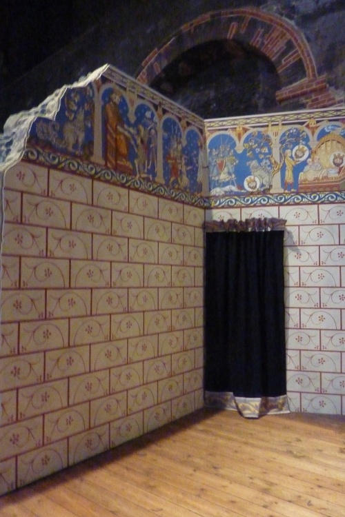 Norwich Castle, Norwich, Norfolk - Inside - Painted Castle Wall