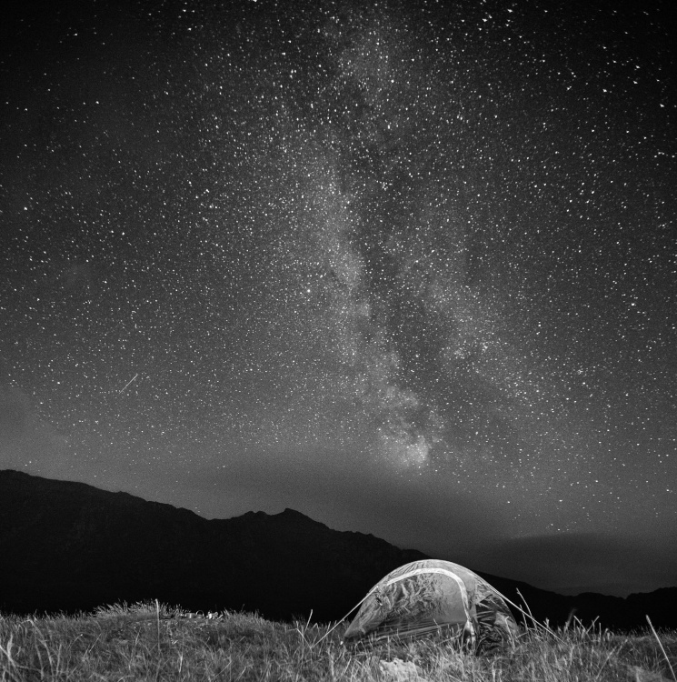 under the stars in Snowdonia
