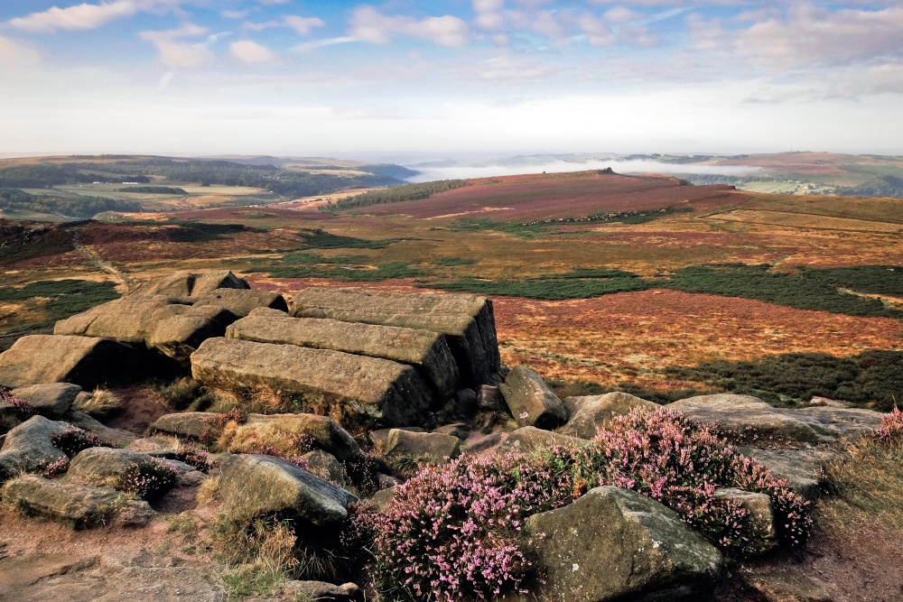 Kit Kat Rocks, Higger Tor,  Peak District.