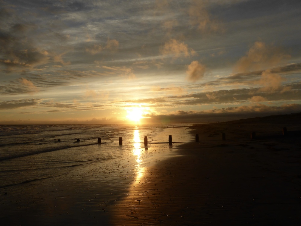 Photograph of Sunset at West Wittering, West Sussex