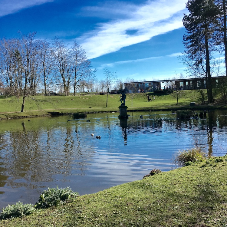 Statue of Neptune in Hardwick Park, Sedgefield, County Durham.