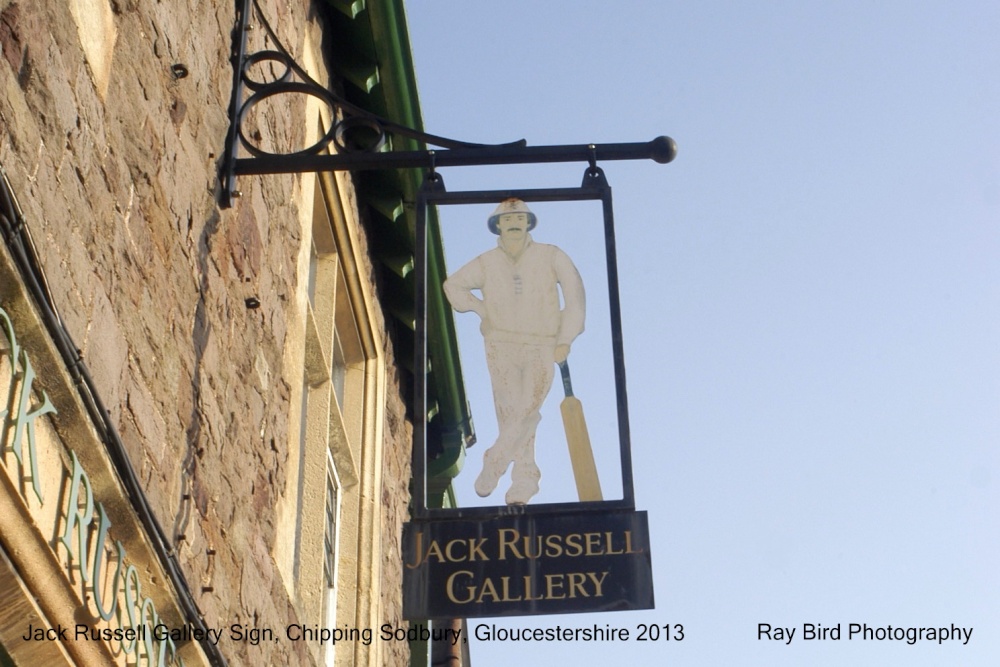Photograph of Jack Russell Gallery Sign, High St, Chipping Sodbury, Gloucestershire 2013