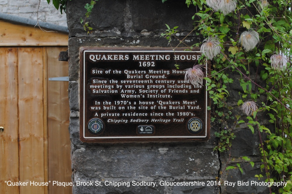 Plaque on House Wall, Brook St, Chipping Sodbury, Gloucestershire 2014