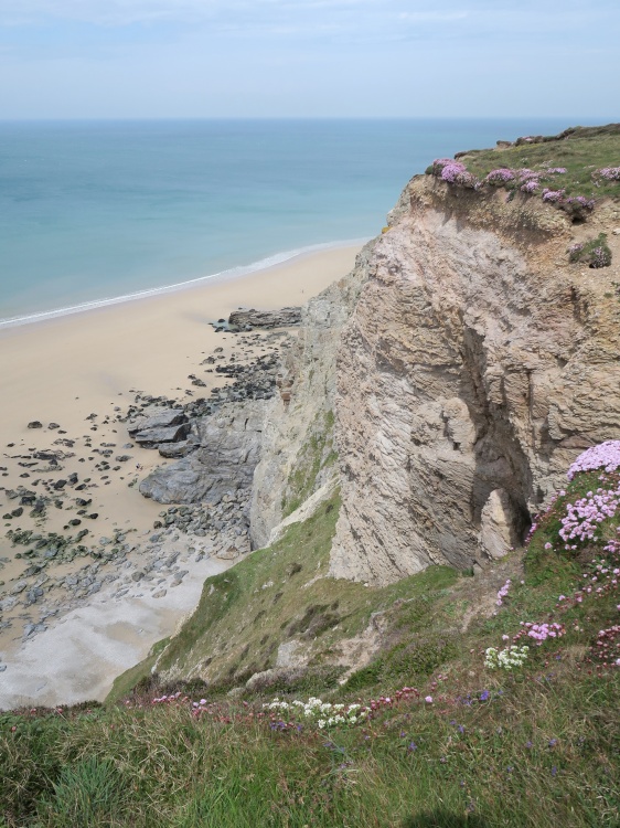 South West Coast Path, near Porthowan Beach