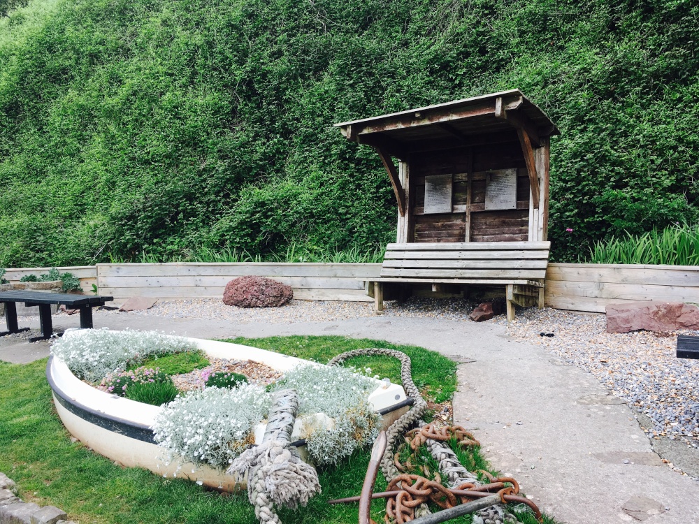 Photograph of Laugharne, Carmarthen, Small Memorial Garden to Dylan Thomas